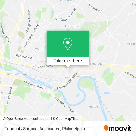 Tricounty Surgical Associates map