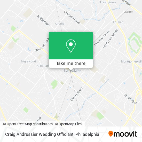 Craig Andrussier Wedding Officiant map