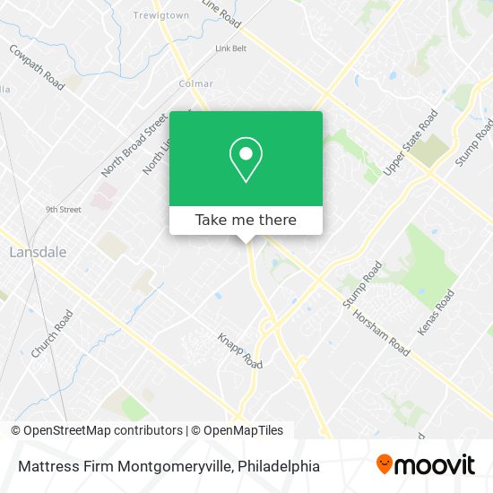 Mattress Firm Montgomeryville map