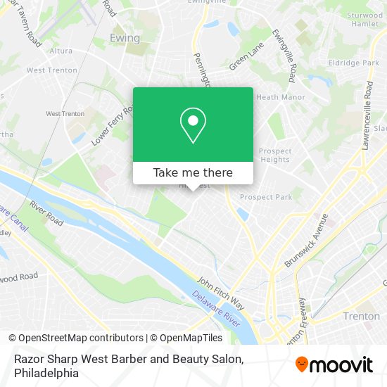 Razor Sharp West Barber and Beauty Salon map