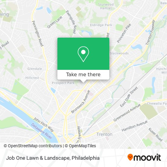 Mapa de Job One Lawn & Landscape