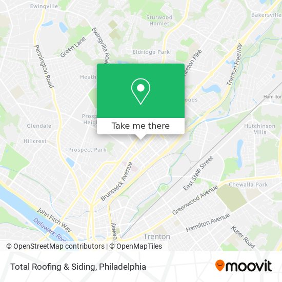 Mapa de Total Roofing & Siding