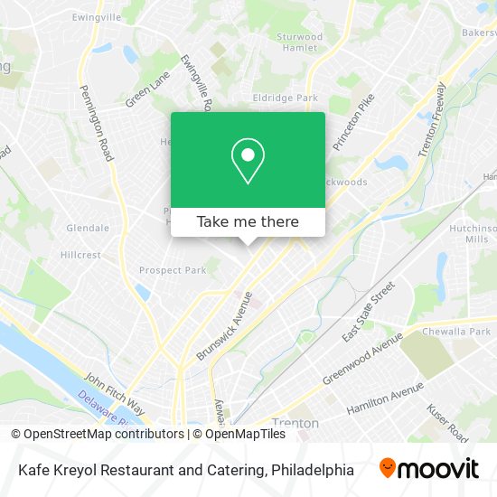 Mapa de Kafe Kreyol Restaurant and Catering
