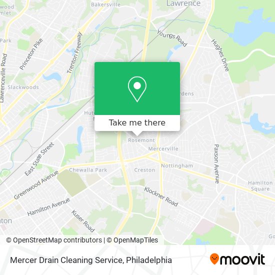 Mercer Drain Cleaning Service map