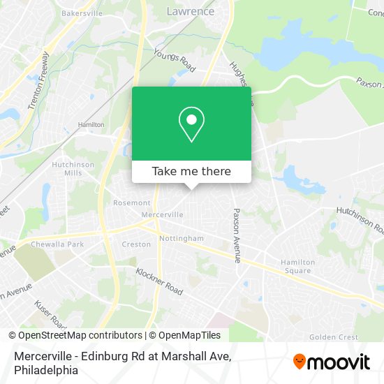 Mapa de Mercerville - Edinburg Rd at Marshall Ave