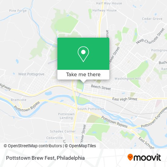 Pottstown Brew Fest map