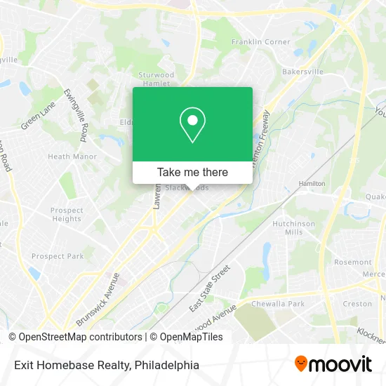 Exit Homebase Realty map