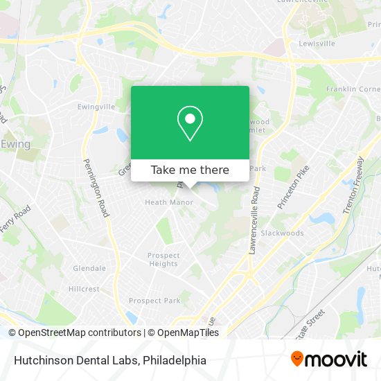 Hutchinson Dental Labs map