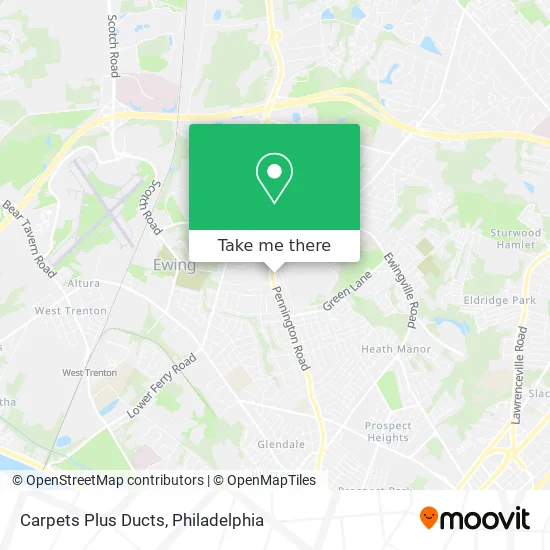 Carpets Plus Ducts map