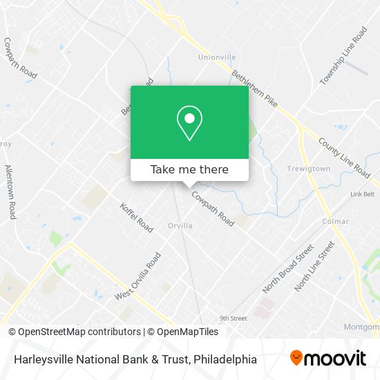 Harleysville National Bank & Trust map