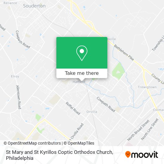 Mapa de St Mary and St Kyrillos Coptic Orthodox Church