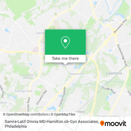 Samra-Latif Omnia MD-Hamilton ob-Gyn Associates map