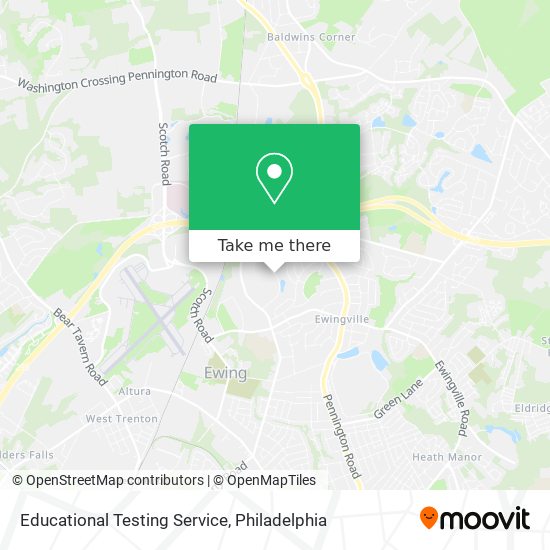 Educational Testing Service map