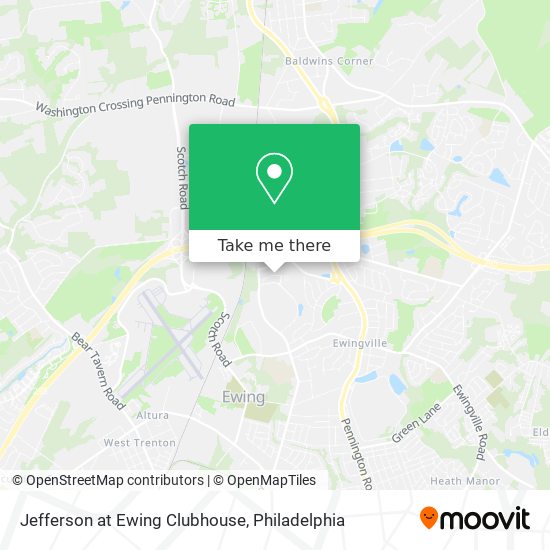 Jefferson at Ewing Clubhouse map