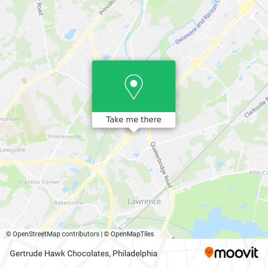 Gertrude Hawk Chocolates map