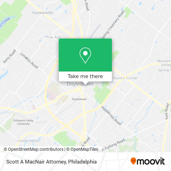 Scott A MacNair Attorney map