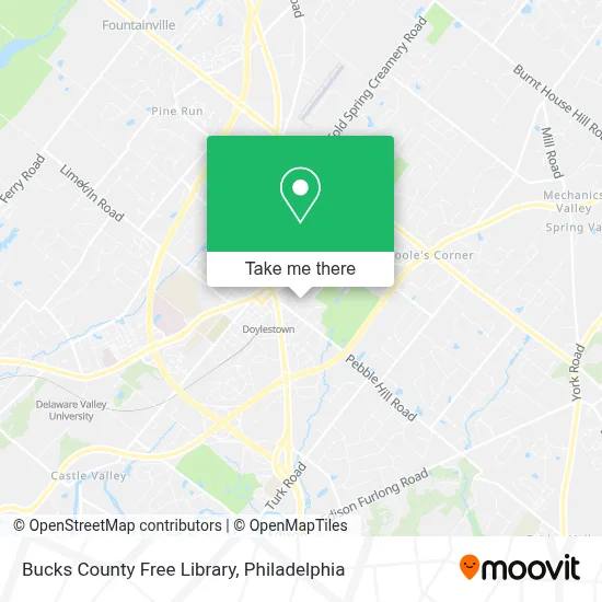 Bucks County Free Library map