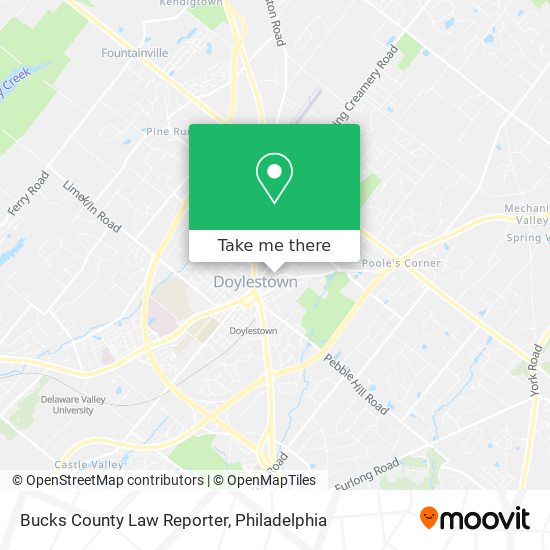 Bucks County Law Reporter map