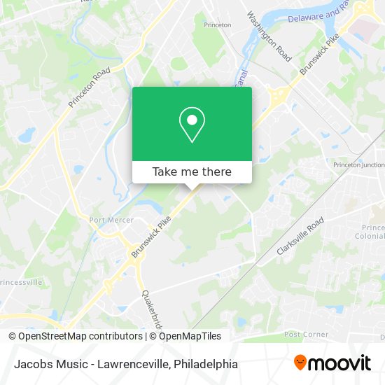 Mapa de Jacobs Music - Lawrenceville