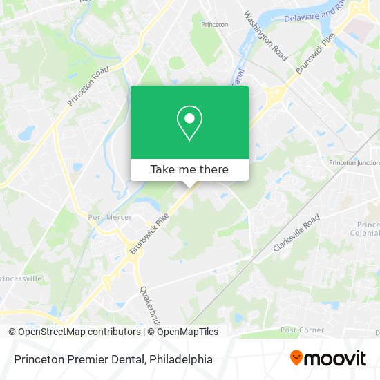 Princeton Premier Dental map