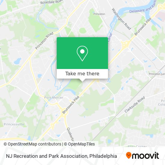 NJ Recreation and Park Association map