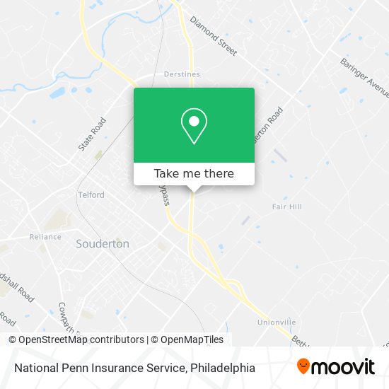 National Penn Insurance Service map