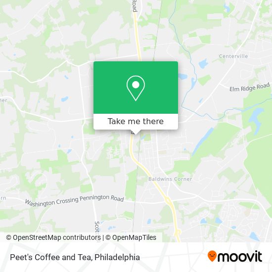 Peet's Coffee and Tea map