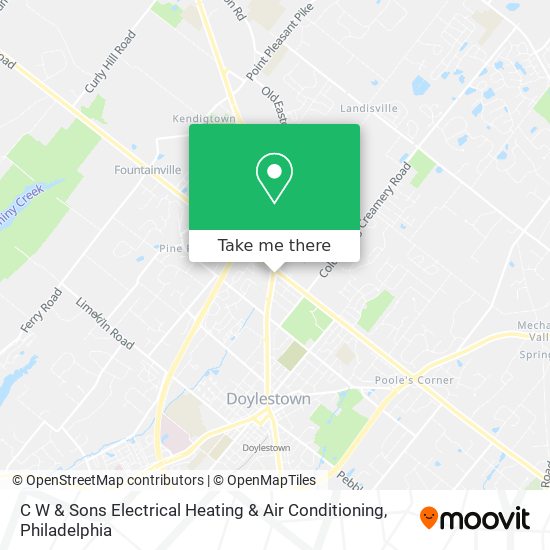 Mapa de C W & Sons Electrical Heating & Air Conditioning