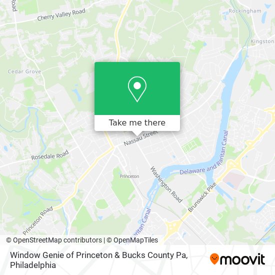 Mapa de Window Genie of Princeton & Bucks County Pa