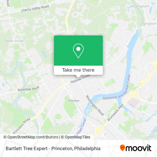 Bartlett Tree Expert - Princeton map