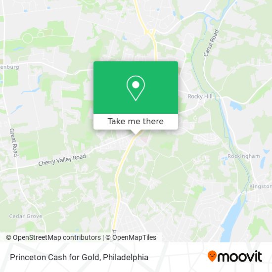 Princeton Cash for Gold map