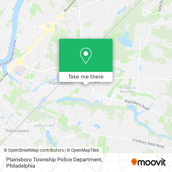 Plainsboro Township Police Department map