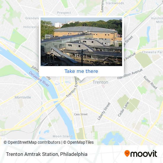 Trenton Amtrak Station map