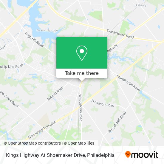 Kings Highway At Shoemaker Drive map