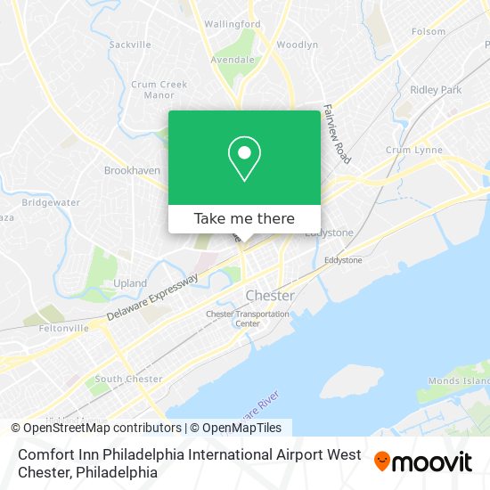 Mapa de Comfort Inn Philadelphia International Airport West Chester