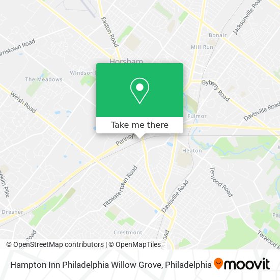 Hampton Inn Philadelphia Willow Grove map