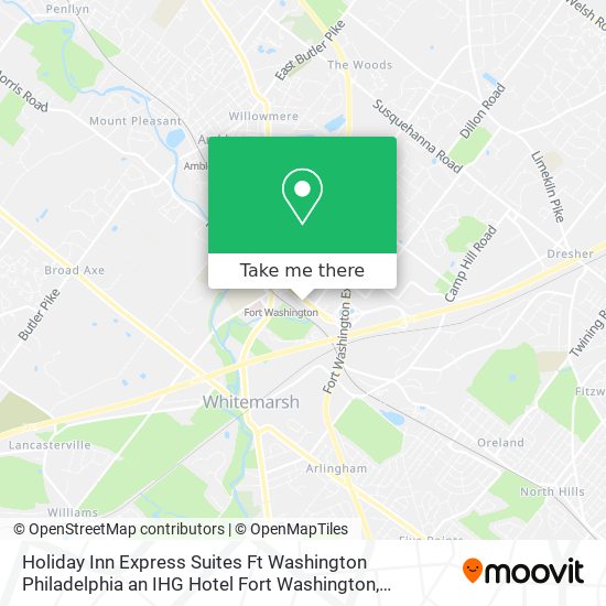 Mapa de Holiday Inn Express Suites Ft Washington Philadelphia an IHG Hotel Fort Washington