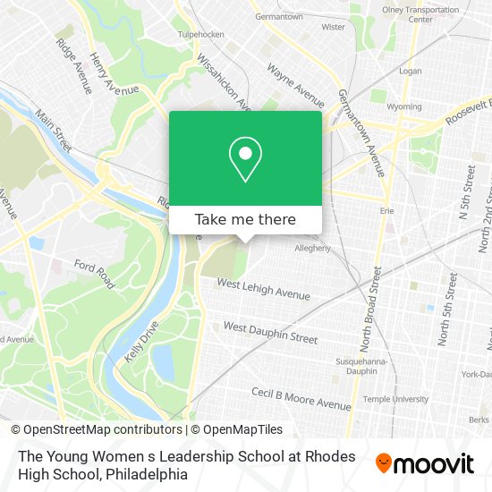 The Young Women s Leadership School at Rhodes High School map