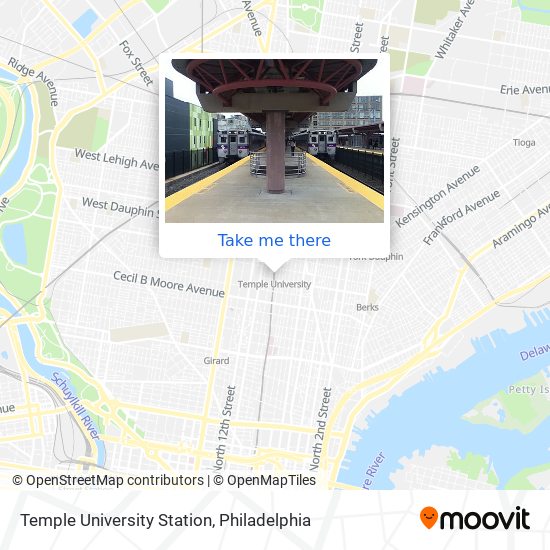 Mapa de Temple University Station