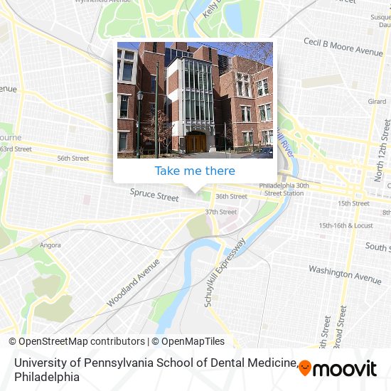 Mapa de University of Pennsylvania School of Dental Medicine