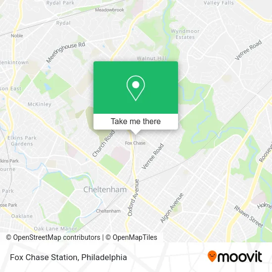 Fox Chase Station map