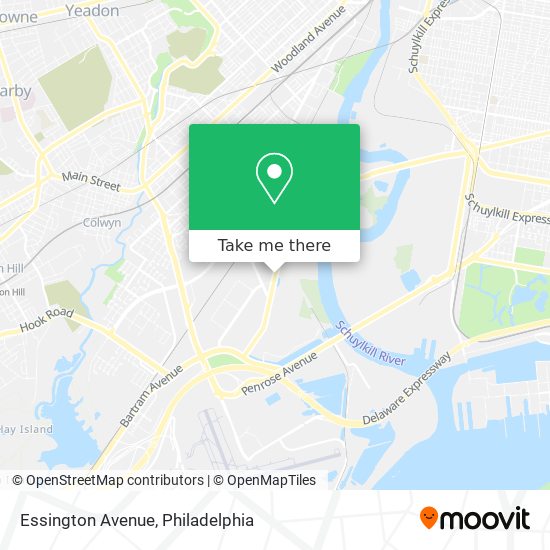 Essington Avenue map