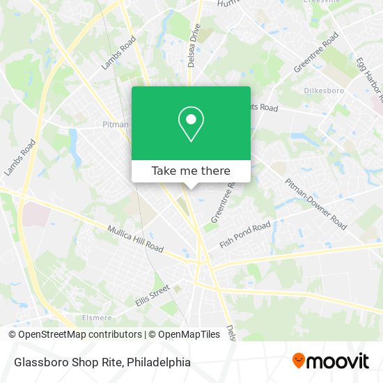 Mapa de Glassboro Shop Rite