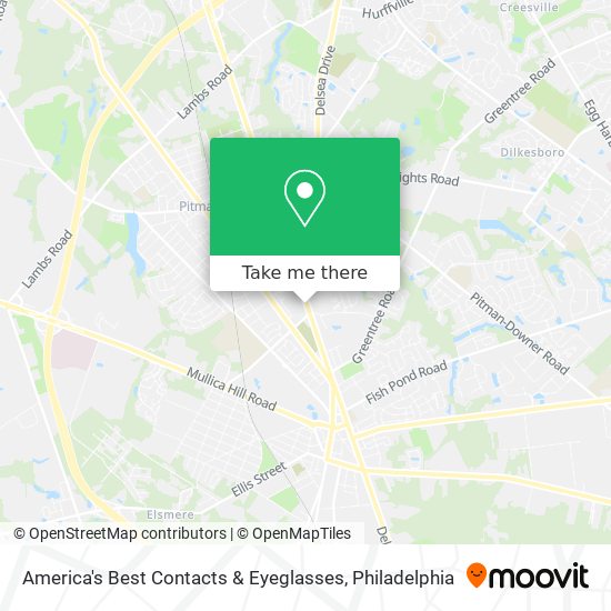 Mapa de America's Best Contacts & Eyeglasses