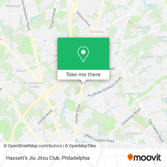 Mapa de Hassett's Jiu Jitsu Club
