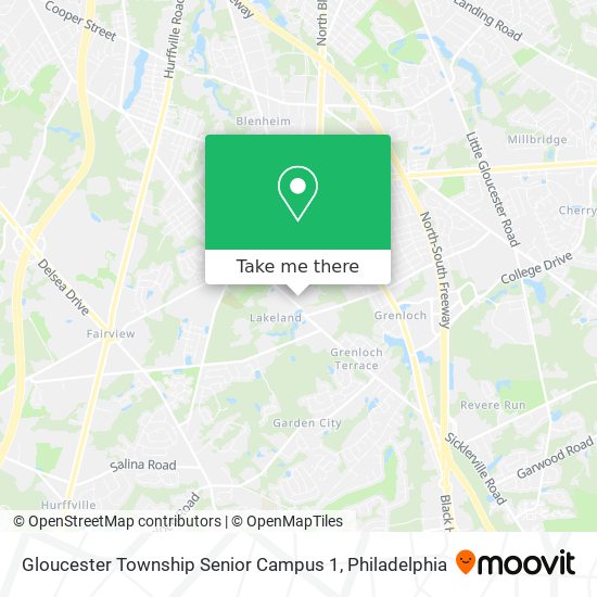 Mapa de Gloucester Township Senior Campus 1