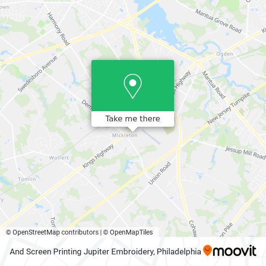 And Screen Printing Jupiter Embroidery map