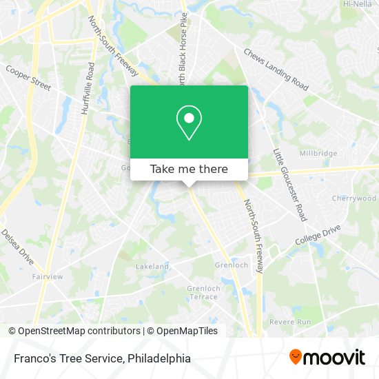 Franco's Tree Service map