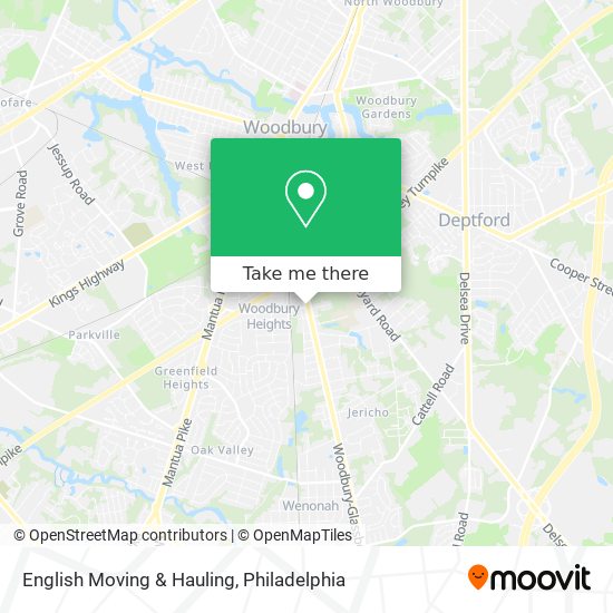 English Moving & Hauling map
