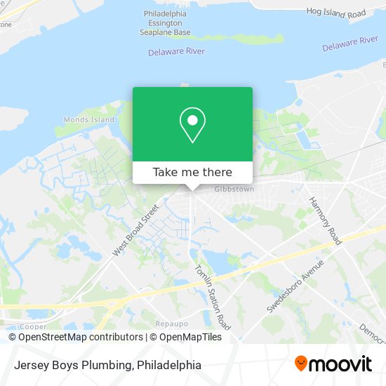 Mapa de Jersey Boys Plumbing